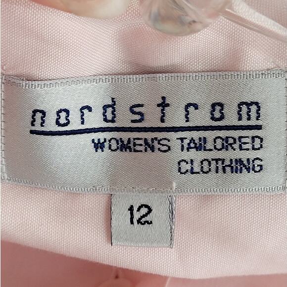 Nordstrom Vintage Pink Short Sleeve Blouse Pleated Preppy Maxi Skirt Set Outfit - Picture 5 of 16